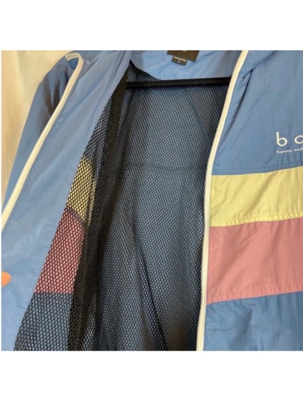 Barney Cools B quick vintage 80s 90s style inspired windbreaker track jacket